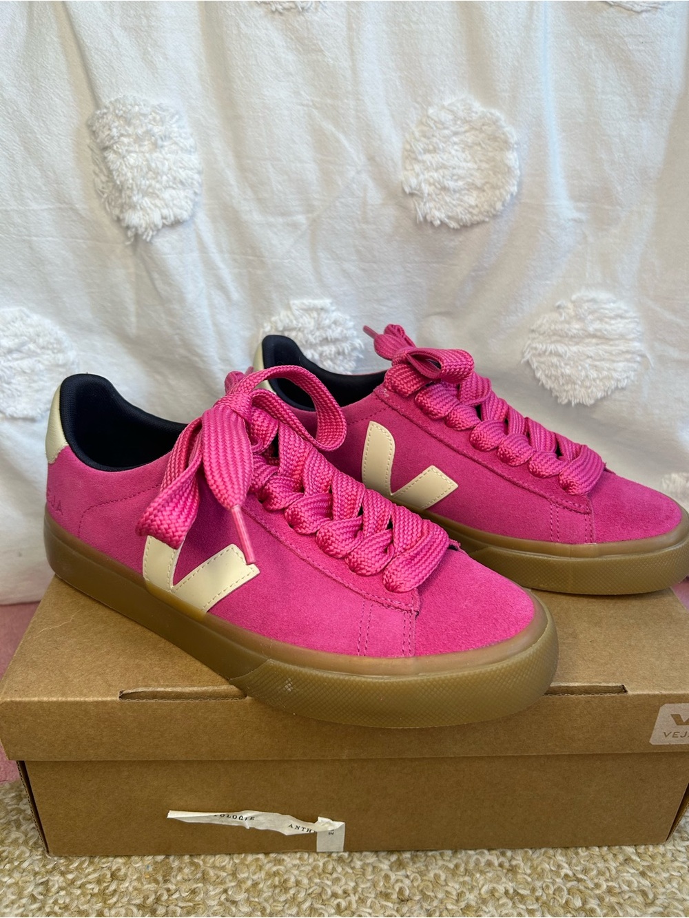 Veja Exclusive Campo Bold Sneakers Pink - Picture 3 of 16